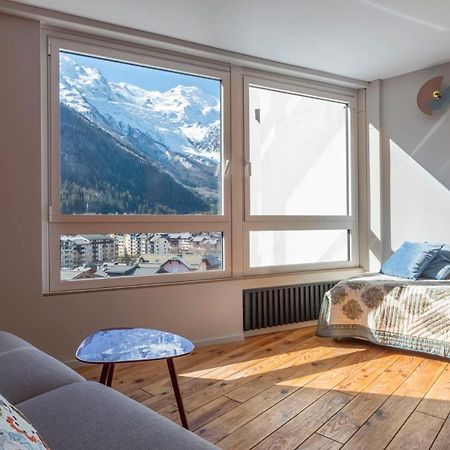 Modern Studio With Mont Blanc View And Pool 샤모니 외부 사진